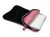 PORT 13-14  (140196) DELHI SKIN PINK, netbook skin (fekete; pinkd�szit� varr�ssal) ( �lettartam ), �r, v�s�rl�s adat-lap