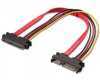 Kábel SATA Male to Female 7+15 Pin Serial ATA SATA Data power combo ex