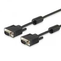 Equip 118811 VGA kábel HD15 apa/apa, ferrit gyűrűvel, 3m