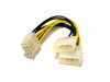 Kolink 2x4=>8 tűs VGA tápkábel adapter ( 1 év gar.)