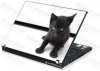 Akci� !!!-> Notebook matrica Laptop dekor�ci�s v�d�f�lia ( skin ) Cic�s fekete-feh
