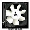 Sharkoon Cooler 8cm - Silent Eagle 2000 (17,8dB; 38,5 m3/h; 3pin+4pin csatlakoz�; h�z h�t�sre)